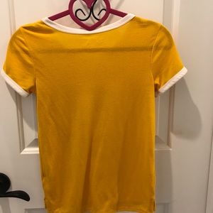 Girls yellow shirt/top by: mudd size 7/8